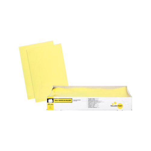 Yellow Point Traypapier in houder 18x28 cm geel 250 vel