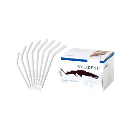 PoloDent Spraytips small kort wit 125 stuks