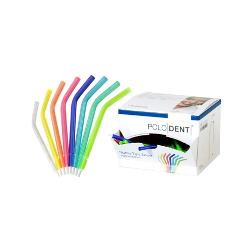 PoloDent Spraytips small kort assortiment 125 stuks