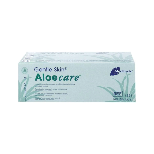 Meditrade Handschoenen AloeCare Latex poedervrij x-small 100 stuks