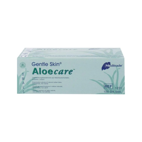 Meditrade Handschoenen AloeCare Latex poedervrij small 100 stuks