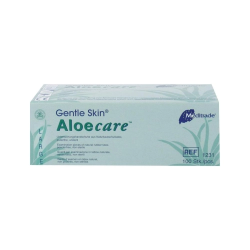 Meditrade Handschoenen AloeCare Latex poedervrij large 100 stuks
