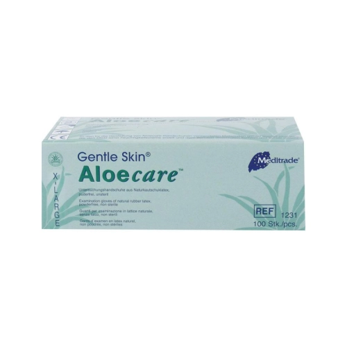Meditrade Handschoenen AloeCare Latex poedervrij x-large 100 stuks