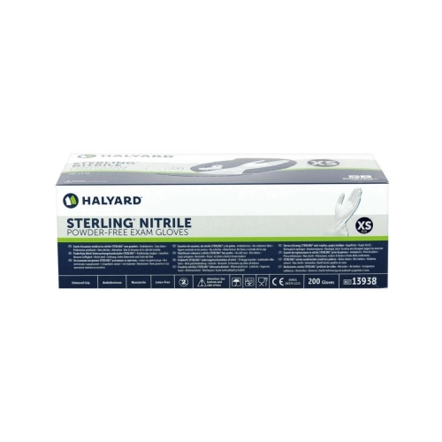 Halyard Handschoenen Nitrile poedervrij grijs x-small 200 stuks