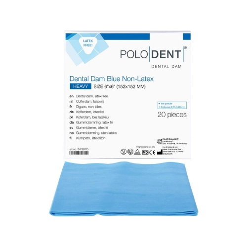 PoloDent Dental Dam Heavy blauw 6