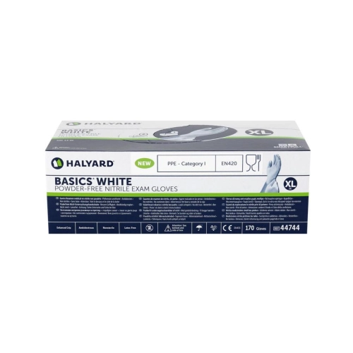 Halyard Handschoenen Basics Nitrile poedervrij wit x-large 170 stuks
