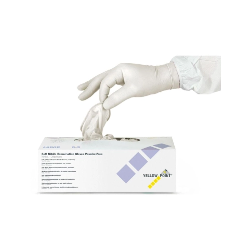 Yellow Point Handschoenen Soft Nitrile poedervrij wit large 100 stuks