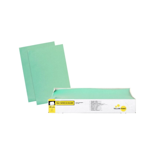 Yellow Point Traypapier in houder 18x28 cm groen 250 vel
